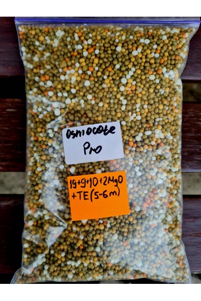 Osmocote Pro 19-9-10 (5-6M) — вибір для професійного вирощування рослин у контейнерах та торф’яних сумішах.